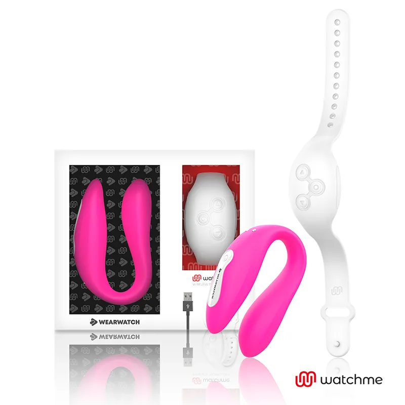 Watchme vibrateur double technologie fuchsia / neige