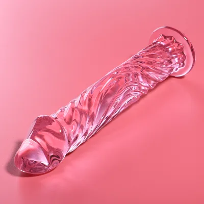 Modell 12 dildo borosilikatglas rosa 17 cm -o- 3.5 cm