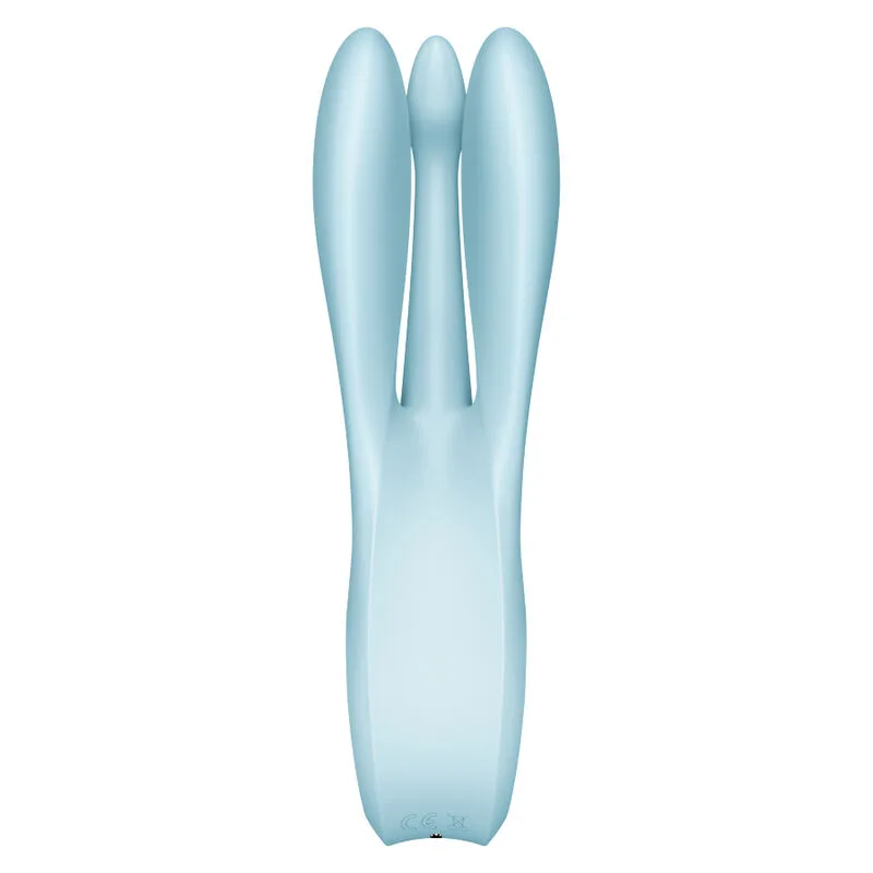 Satisfyer - vibrateur threesome 1 bleu