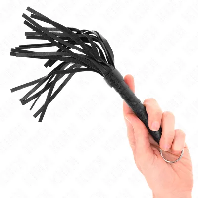 Kink - simple mini fouet noir 28 cm