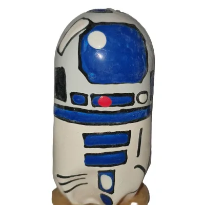 Handpainted novelty condoms robot XL