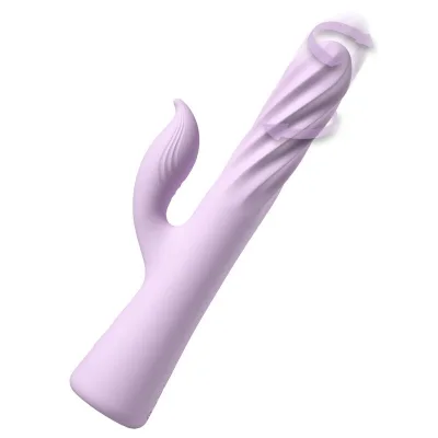 Fantasy twist vibrator twistmotion with rotation and pushing purple
