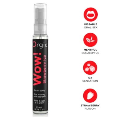 Wow! spray buccal glacé à la fraise 10 ml