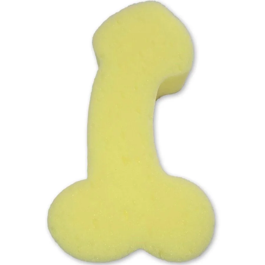 Éponge jaune en forme de pénis