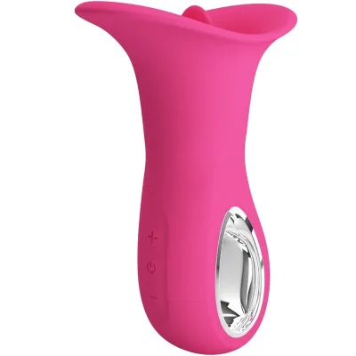 Pretty love - clyde oralvibrator vibrierende zunge 12 vibrationen rosa