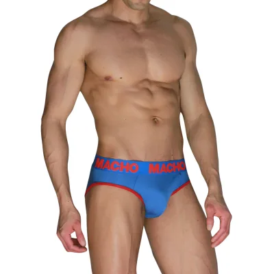 Macho - MCH005 classic slip blau + rot M