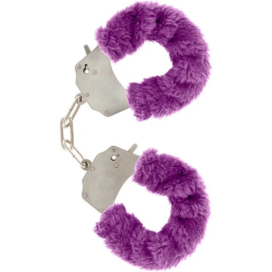 Manchettes furry fun bondage violet