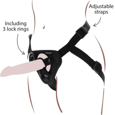 Strap-on-gurt schwarz