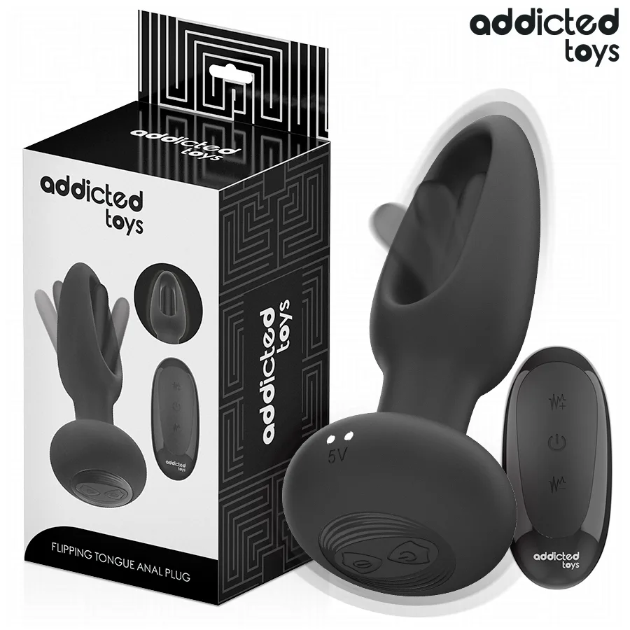 Plug anale con lingua vibrante e telecomando