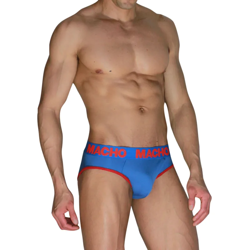 Macho - MCH005 classic slip bleu + rouge L