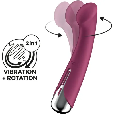 Satisfyer - spinning g-sport 1 vibrateur rotator rouge