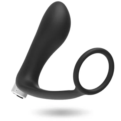 Prostatischer vibrator wiederaufladbar. modell 1 - schwarz