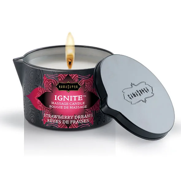 Kamasutra - bougie de massage fraise rêves 170 gr