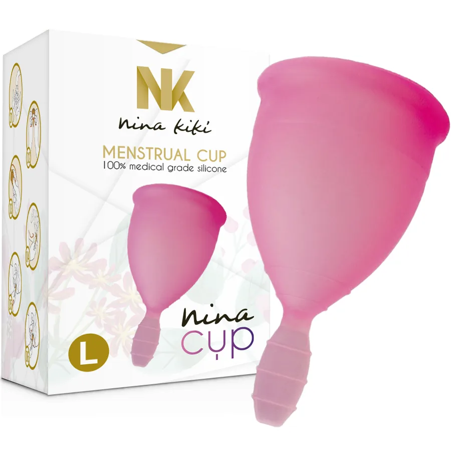 Coupe menstruelle rose - taille L