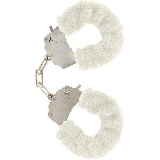 Manchettes furry fun bondage blanc