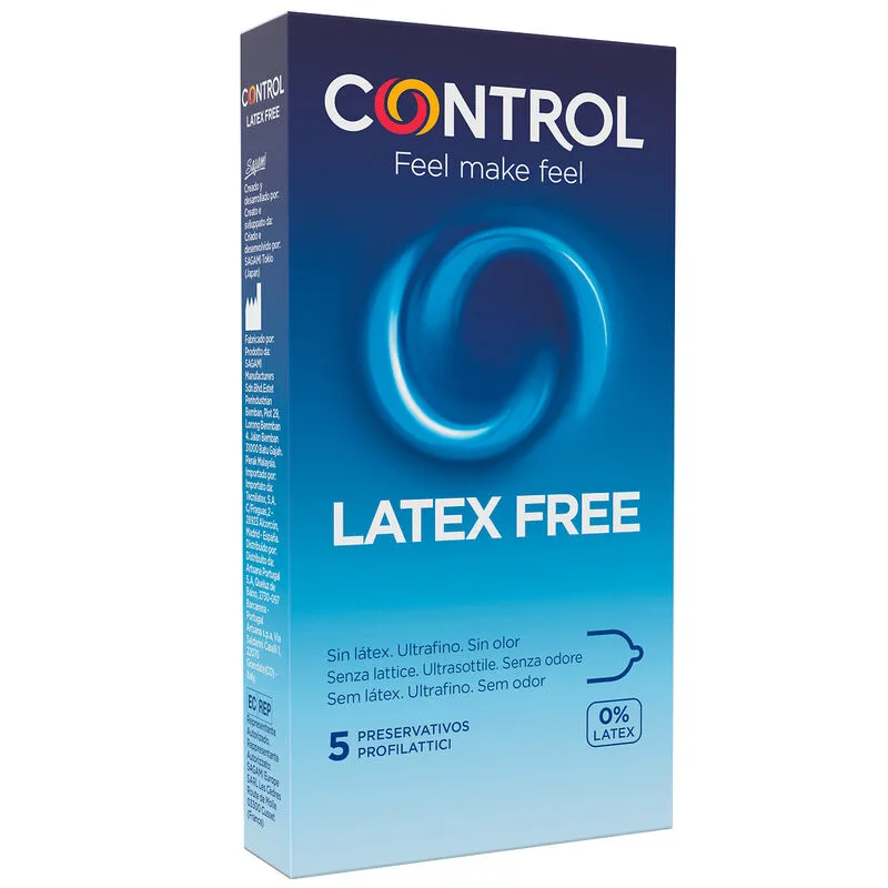 Control - préservatifs en latex « Free Sin », lot de 5