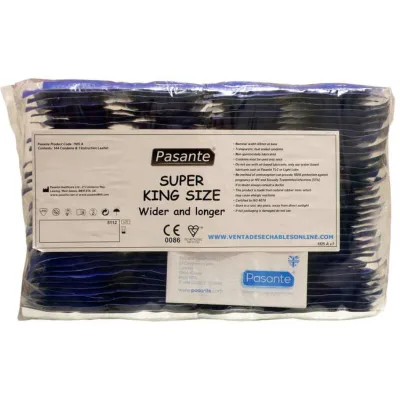 Préservatifs taille super king sac 144 unités