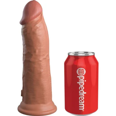 Elite realistischer dildo mit vibration und silikon 20.3 cm karamell