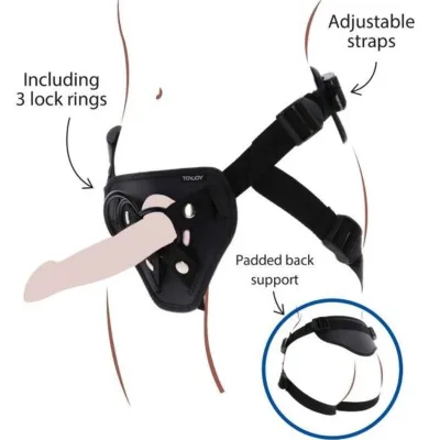 Strap-on-deluxe-gurt schwarz