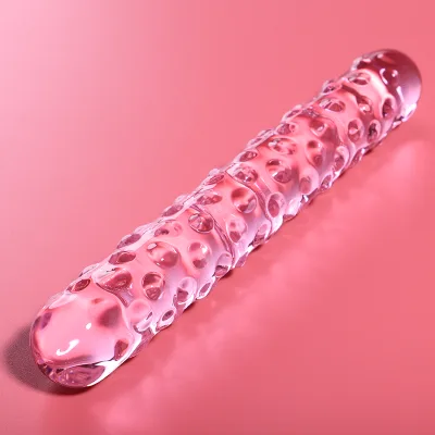 Modelo 15 dildo cristal rosa 18.5 cm -o- 3 cm