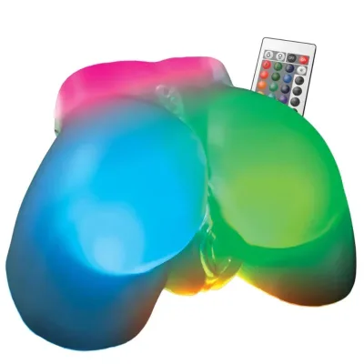 Go-go booty masturbatore maschile mega illuminato a LED