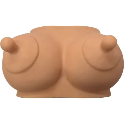 Piggy bank in the shape of boobs light tone