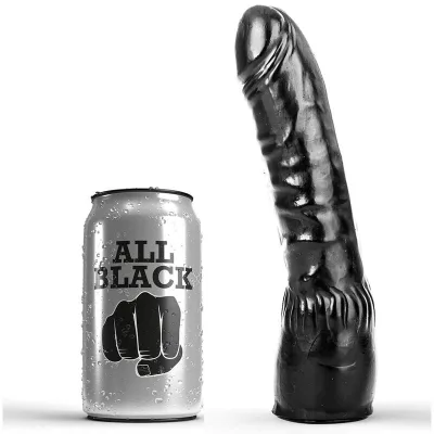 Dildo black realistic 20 cm