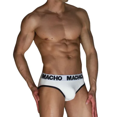 Macho - MCH006 classic slip white + black L