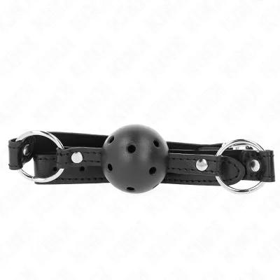 Kink - hollow hard black ball 4.5 cm gag model 1 63.5 x 2 cm