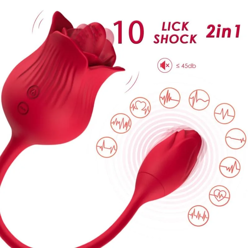 Armony - vibrateur rose con cola rouge