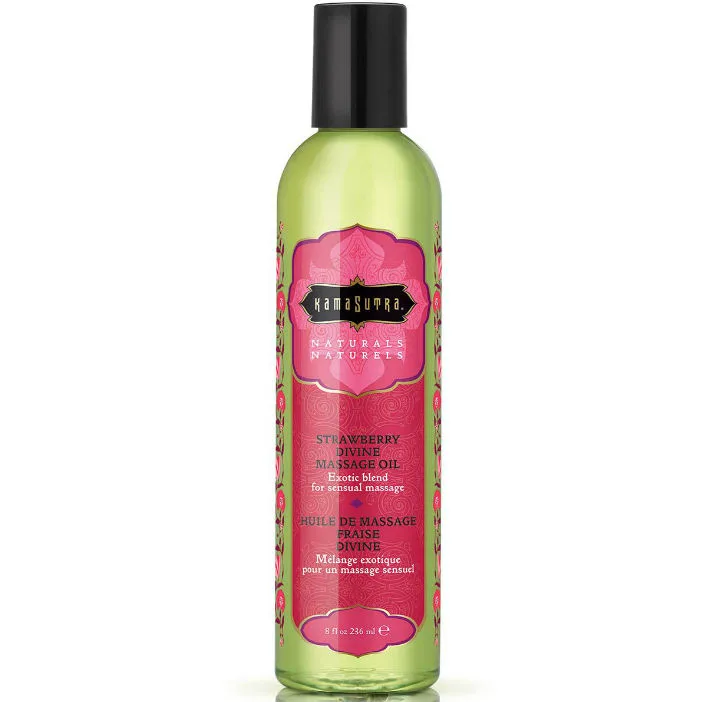 Kamasutra - huile de massage divine fraise naturals 236ML