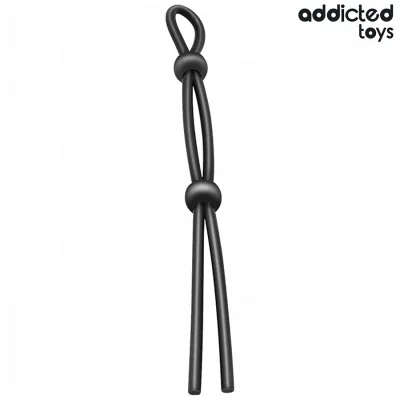 Corde en silicone pour le pénis à double boucle