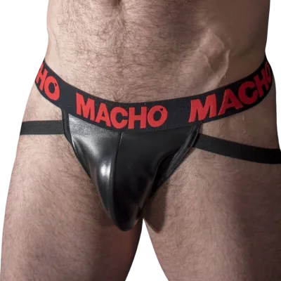 Macho - MX25RC jock red leather XL