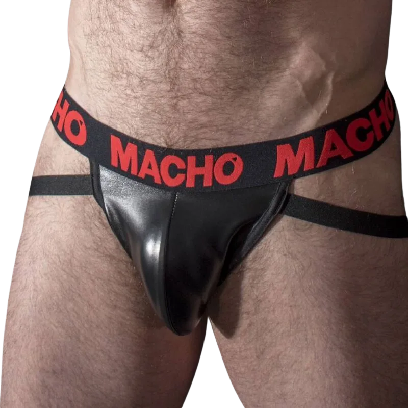 Macho - MX25RC jock cuir rouge XL