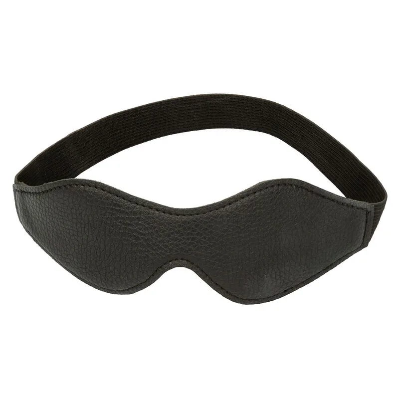 Nocturnal masque pour les yeux en cuir PVC noir