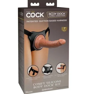 Elite bequemer verstellbarer gurt mit dildo 17.8 cm