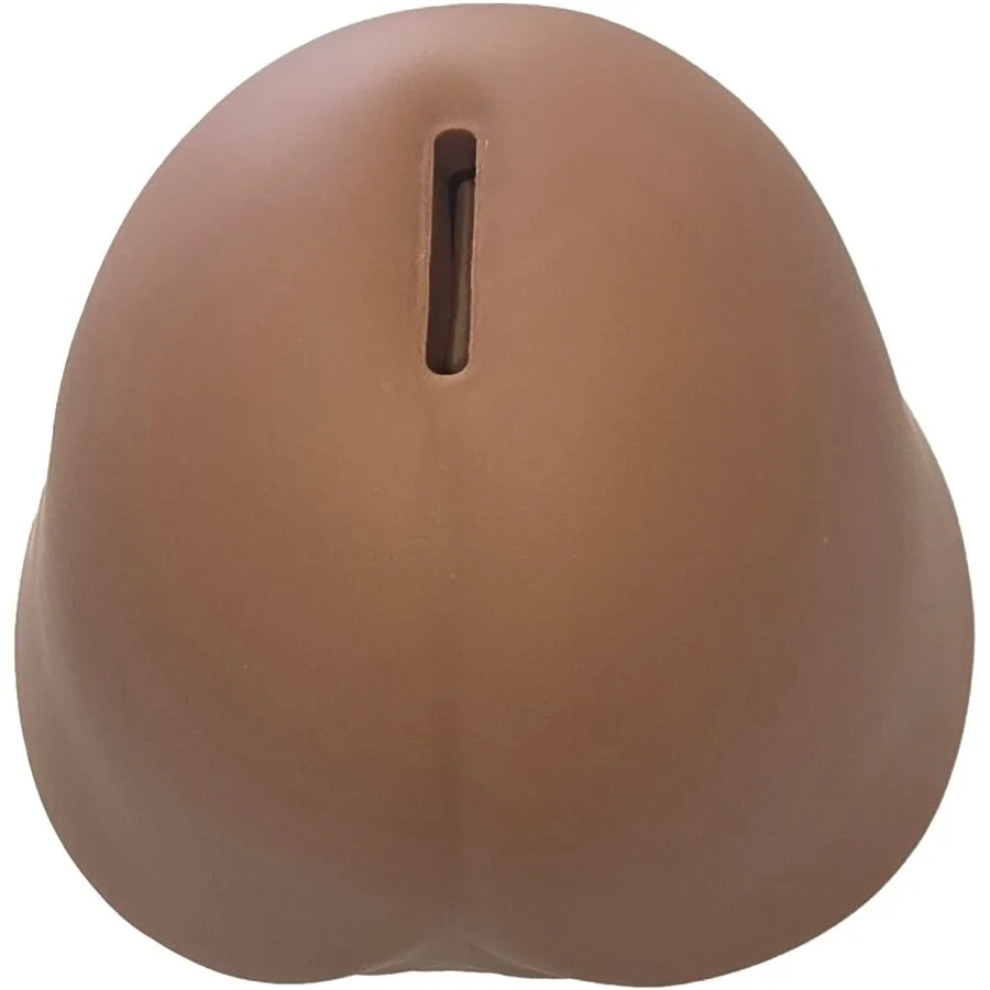 Tirelire en forme de gland ton foncé