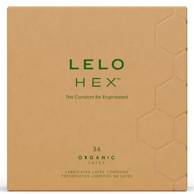 Hex boîte de préservatifs biologiques 36 unités