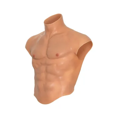 Alter ego silicone male torso shirt with ABS flesh