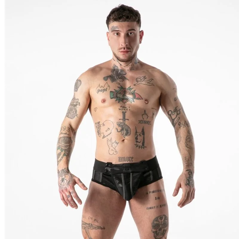 Slip militaire complet noir S