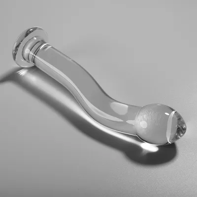 Modelo 18 dildo cristal transparente 18.5 cm -o- 3.5 cm