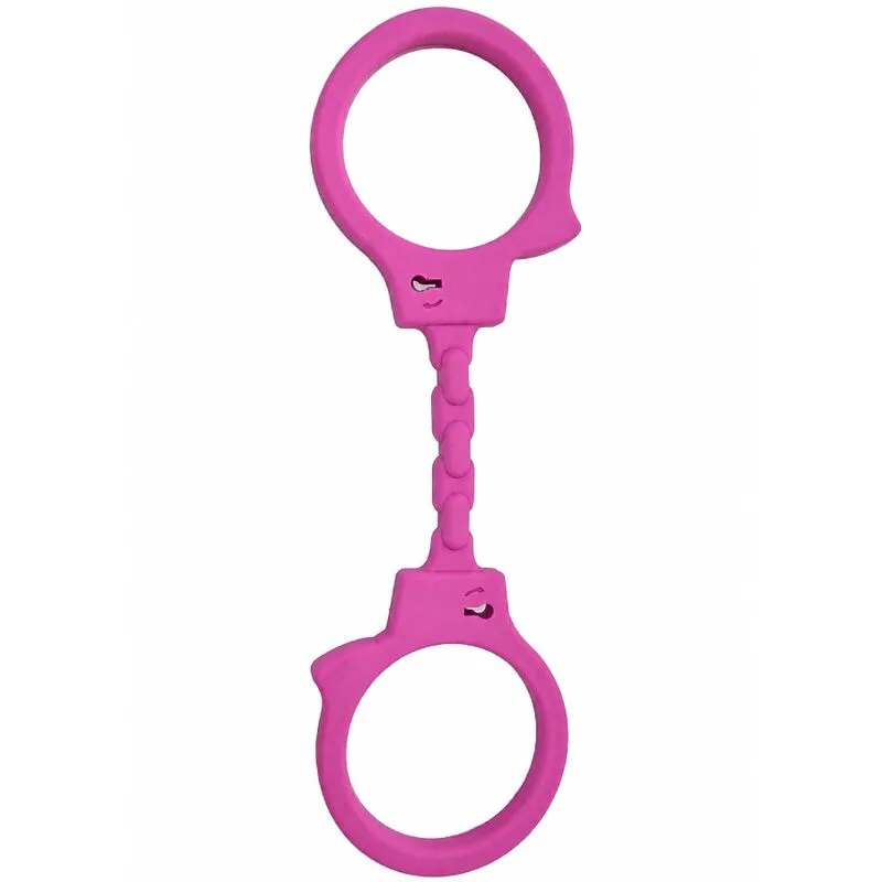 Menottes en silicone fuchsia