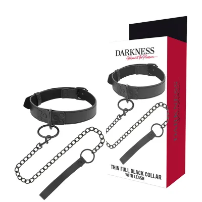 Darkness - black necklace with chain