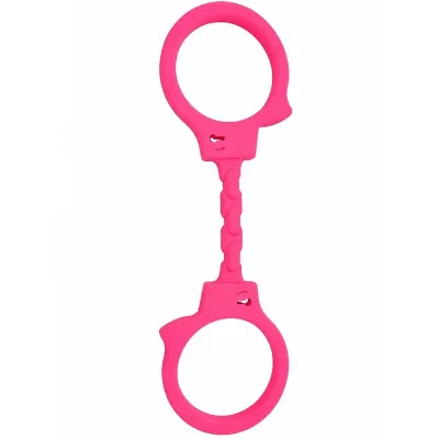 Silicone handcuffs pink