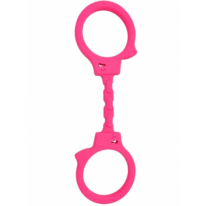 Menottes en silicone rose