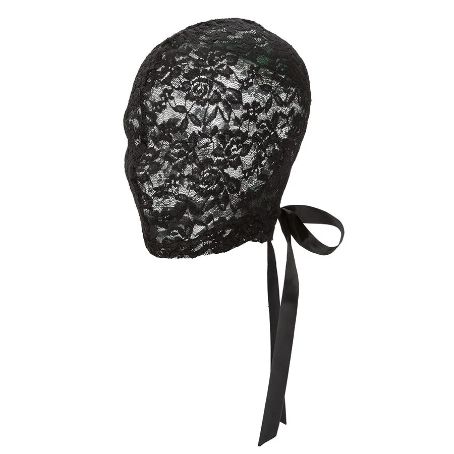 Scandal cagoule en dentelle noire avec nœud