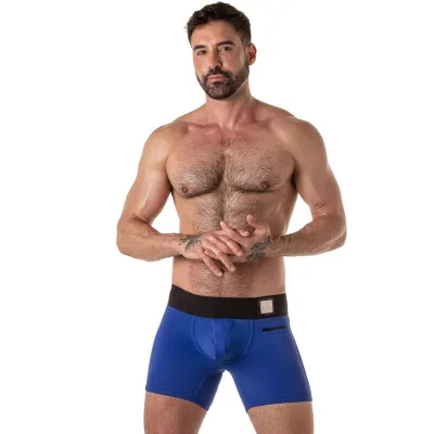 Brede tailleband blauw L