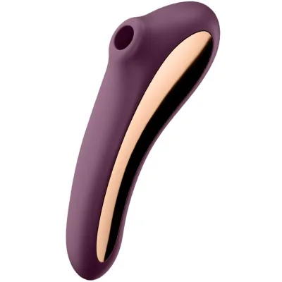 Satisfyer - dual kiss air pulse vibrator weinrot