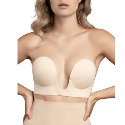 Bye-bra - soutien-gorge sans poignées beige bonnet e