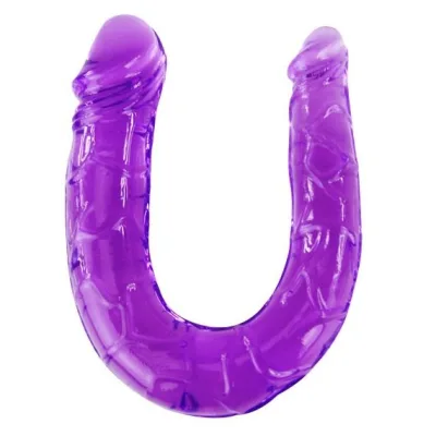 Baile - doppeldildo in flieder flexibler gelee